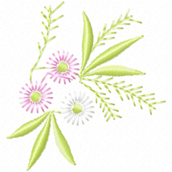 Flowers And Tree Embroidery Design 9 Flowers And Tree Embroidery Design 9